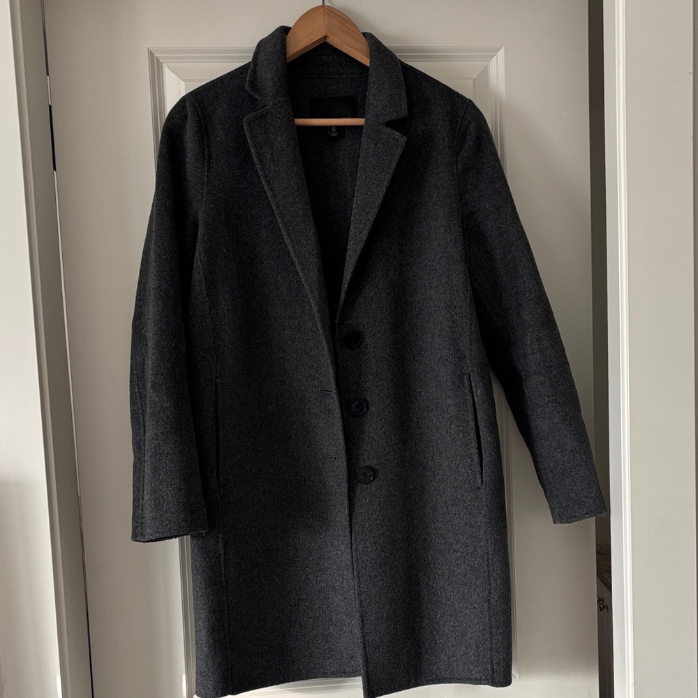 Banana Republic Women's Charcoal Pea Coat